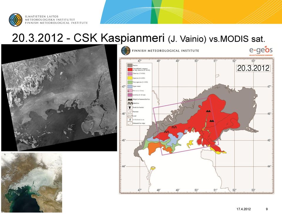 Vainio) vs.modis sat.