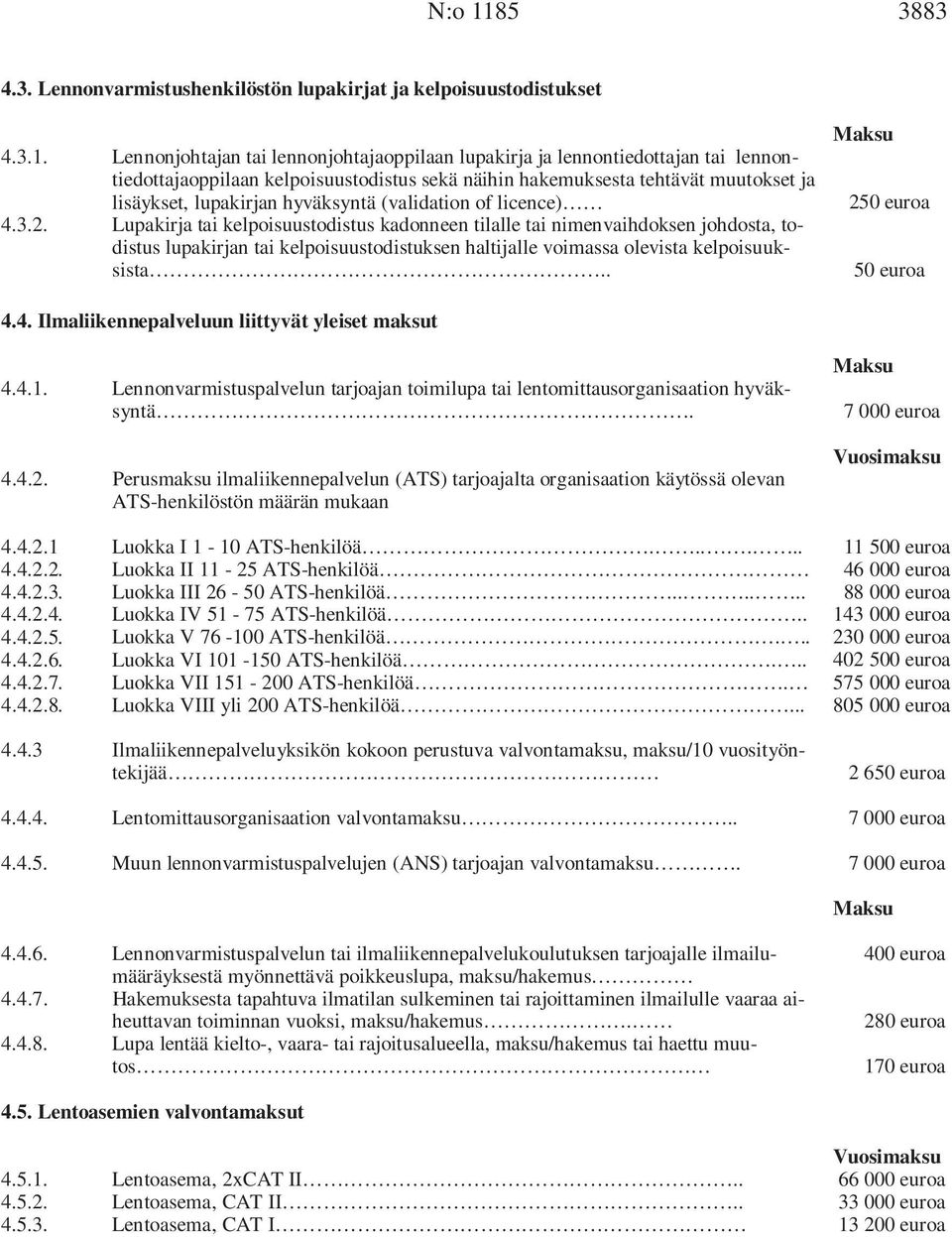 (validation of licence) Lupakirja tai kelpoisuustodistus kadonneen tilalle tai nimenvaihdoksen johdosta, todistus lupakirjan tai kelpoisuustodistuksen haltijalle voimassa olevista kelpoisuuksista.