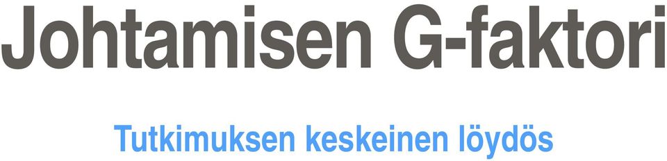 Tutkimuksen