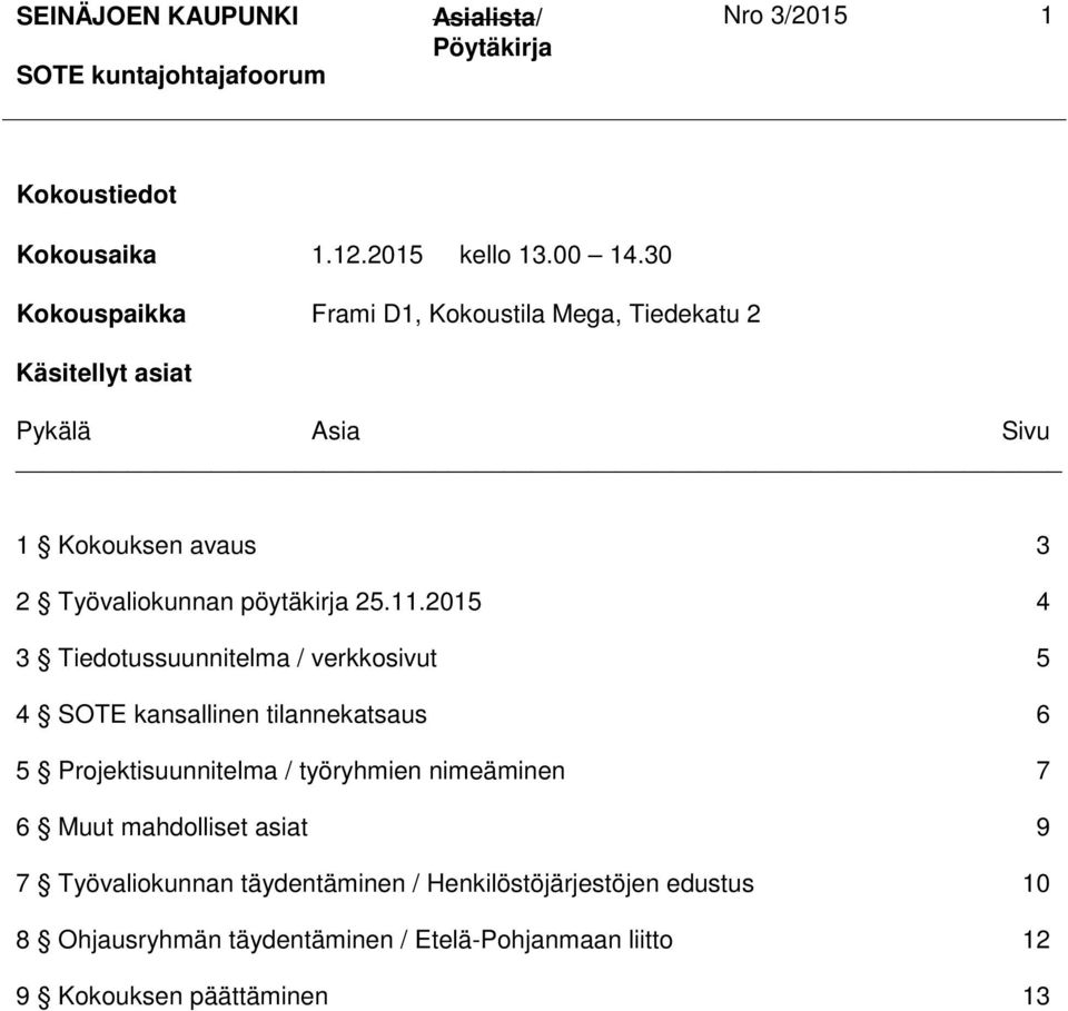 pöytäkirja 25.11.