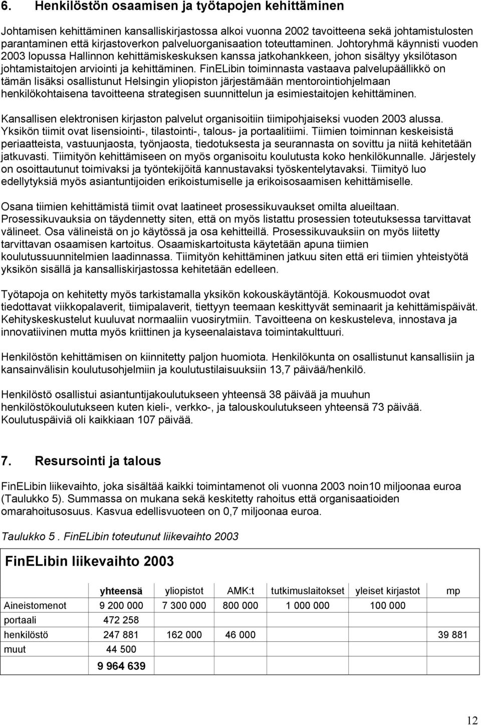 FinELibin toiminnasta vastaava palvelupäällikkö on tämän lisäksi osallistunut Helsingin yliopiston järjestämään mentorointiohjelmaan henkilökohtaisena tavoitteena strategisen suunnittelun ja