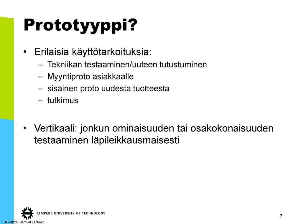 tutustuminen Myyntiproto asiakkaalle sisäinen proto uudesta