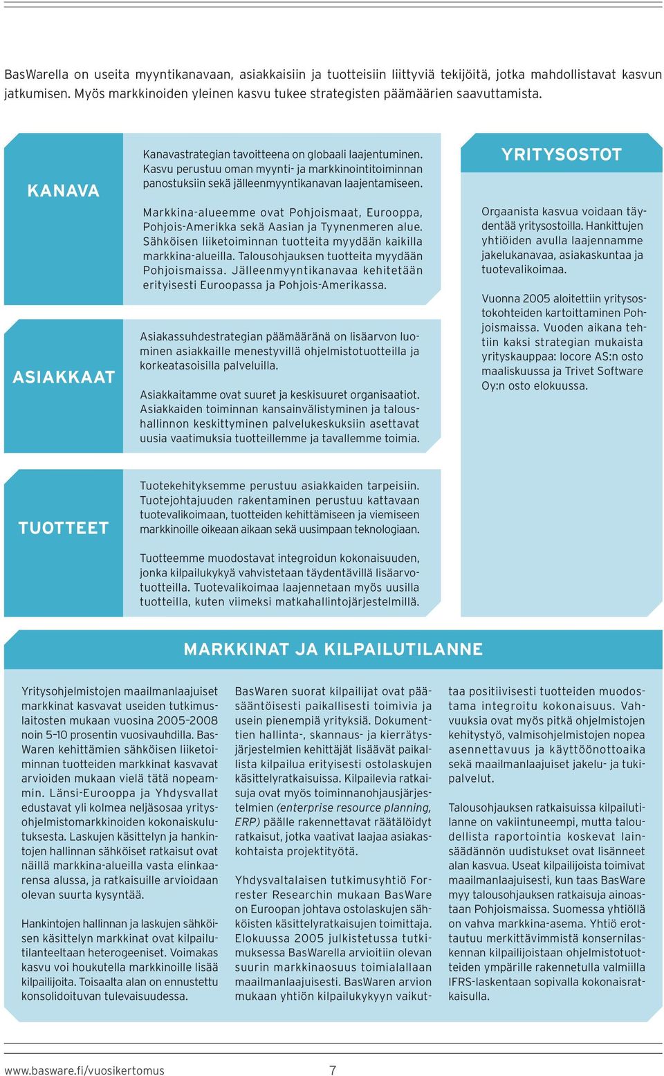 Kasvu perustuu oman myynti- ja markkinointitoiminnan panostuksiin sekä jälleenmyyntikanavan laajentamiseen.