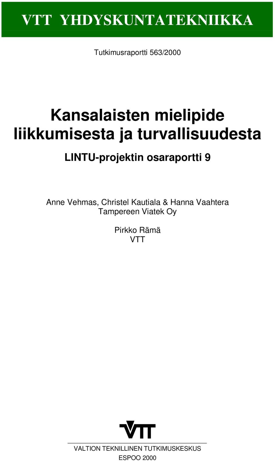 osaraportti 9 Anne Vehmas, Christel Kautiala & Hanna Vaahtera
