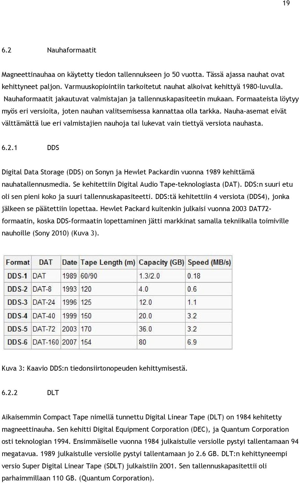 Nauha-asemat eivät välttämättä lue eri valmistajien nauhoja tai lukevat vain tiettyä versiota nauhasta. 6.2.