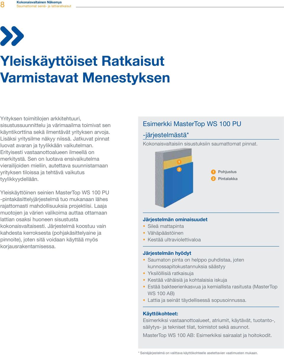 Sen on luotava ensivaikutelma vierailijoiden mieliin, autettava suunnistamaan yrityksen tiloissa ja tehtävä vaikutus tyylikkyydellään.