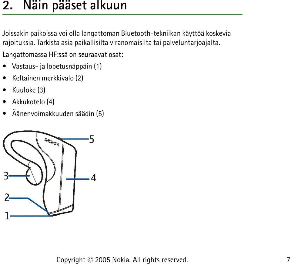Tarkista asia paikallisilta viranomaisilta tai palveluntarjoajalta.