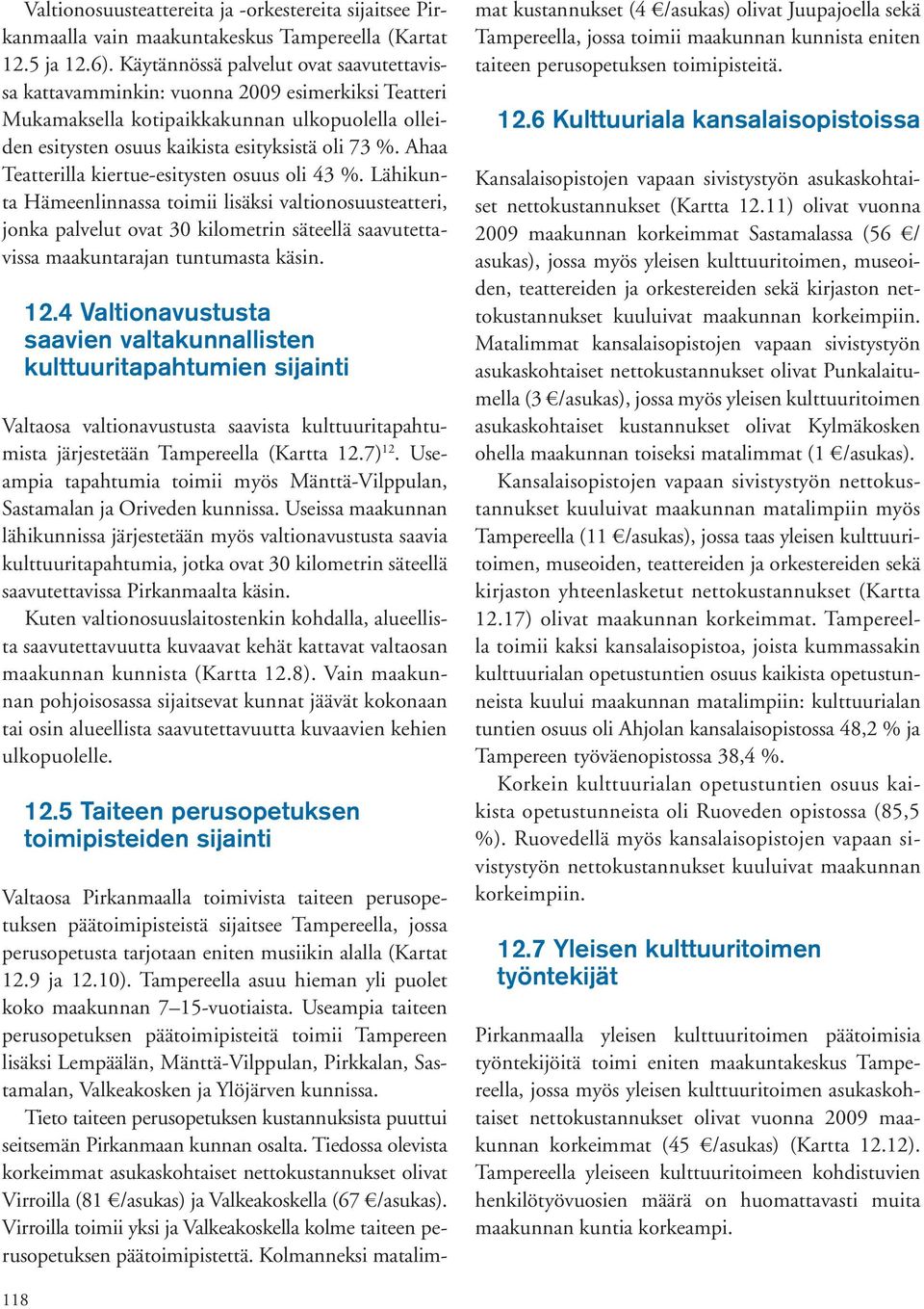 Ahaa Teatterilla kiertue-esitysten osuus oli 43 %.