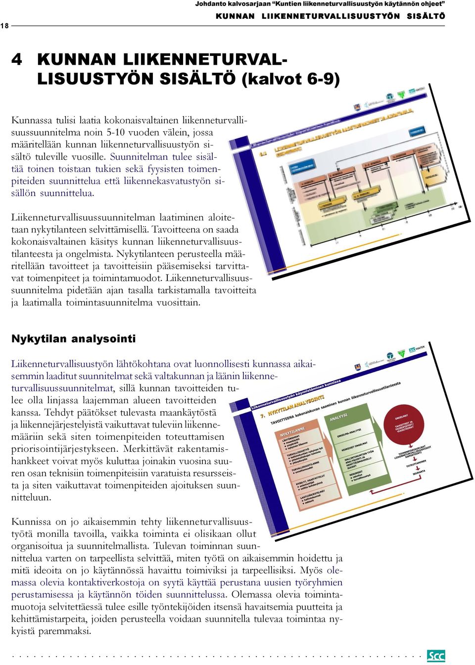 Suunnitelman tulee sisältää toinen toistaan tukien sekä fyysisten toimenpiteiden suunnittelua että liikennekasvatustyön sisällön suunnittelua.