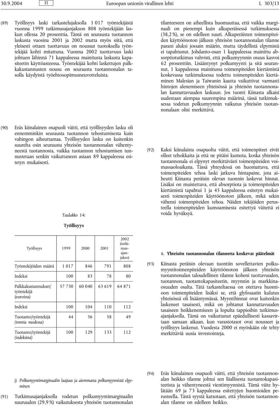 Vuonna tuottavuus laski johtuen lähinnä 71 kappaleessa mainitusta laskusta kapasiteetin käyttöasteessa.