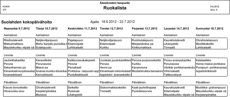 2012 Keskiviikko 11.7.