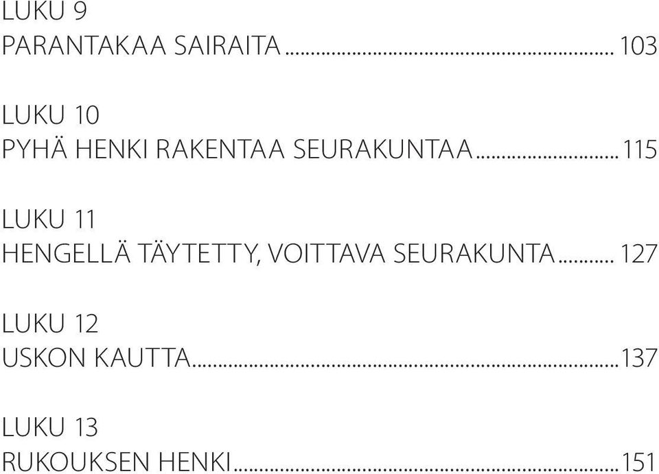 ..115 LUKU 11 HENGELLÄ TÄYTETTY, VOITTAVA