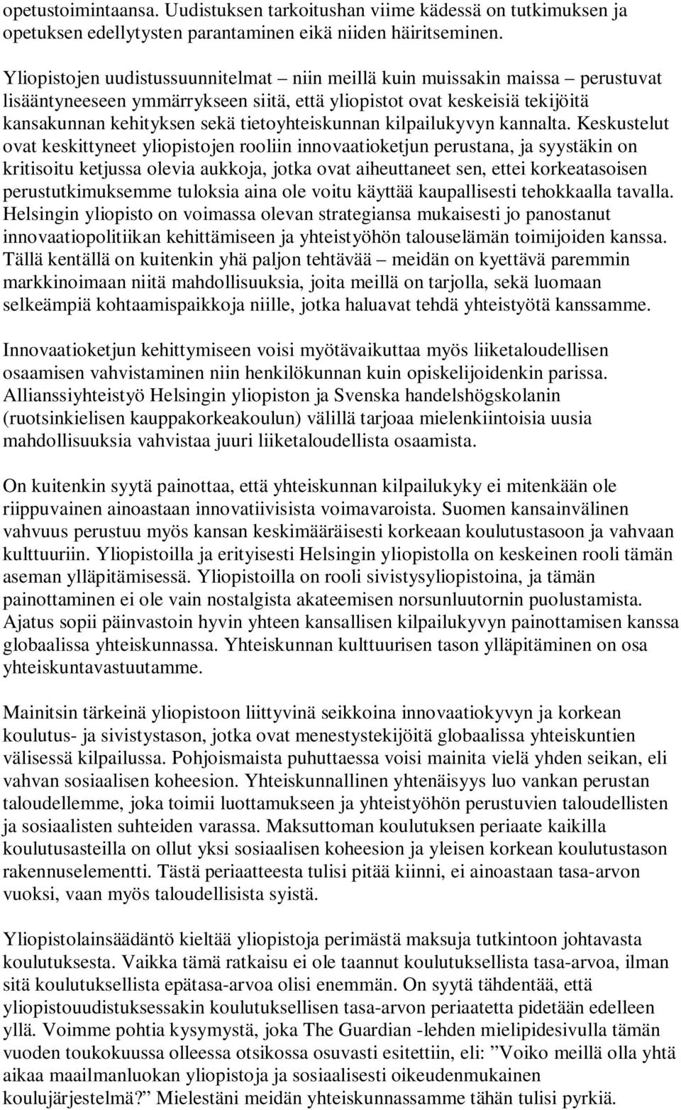 tietoyhteiskunnan kilpailukyvyn kannalta.