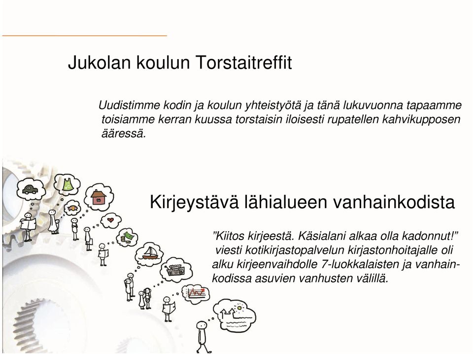 Kirjeystävä lähialueen vanhainkodista Kiitos kirjeestä. Käsialani alkaa olla kadonnut!