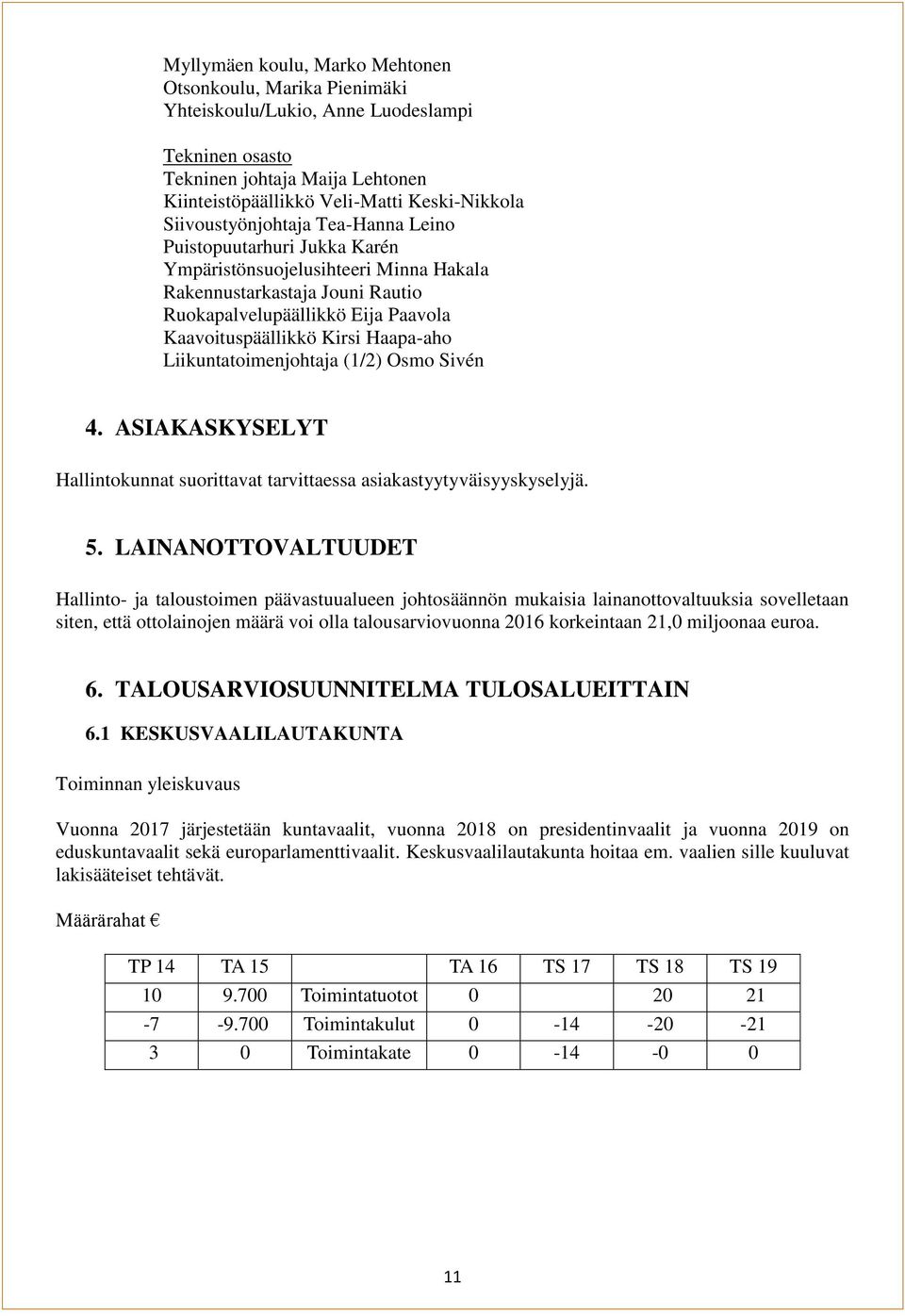 Haapa-aho Liikuntatoimenjohtaja (1/2) Osmo Sivén 4. ASIAKASKYSELYT Hallintokunnat suorittavat tarvittaessa asiakastyytyväisyyskyselyjä. 5.