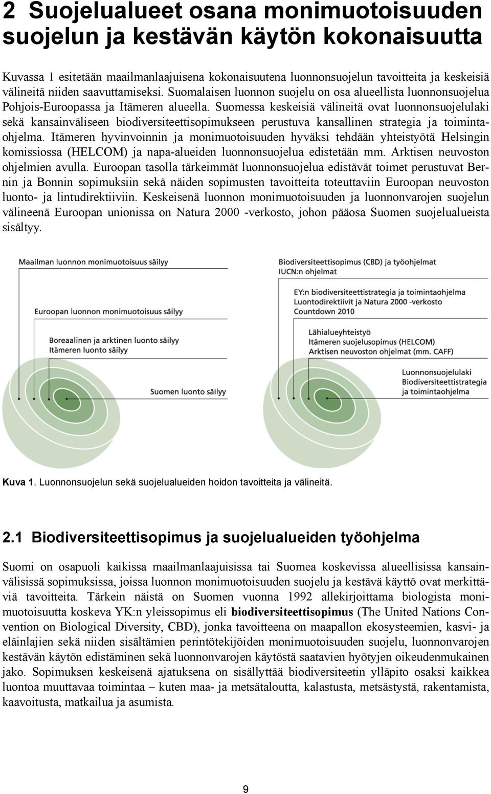 Suomessa keskeisiä välineitä ovat luonnonsuojelulaki sekä kansainväliseen biodiversiteettisopimukseen perustuva kansallinen strategia ja toimintaohjelma.