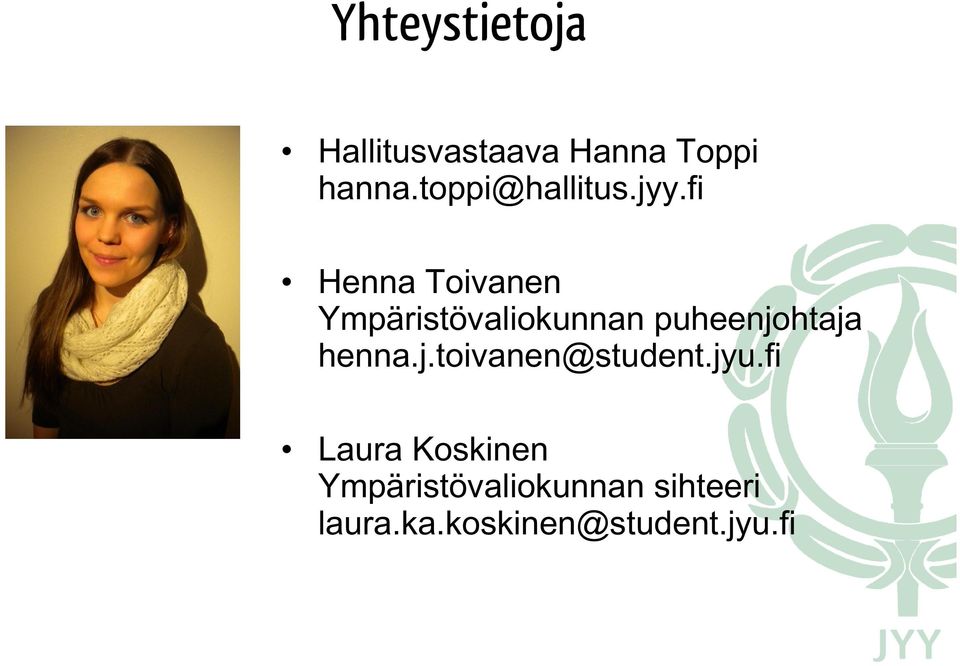 fi Henna Toivanen Ympäristövaliokunnan puheenjohtaja