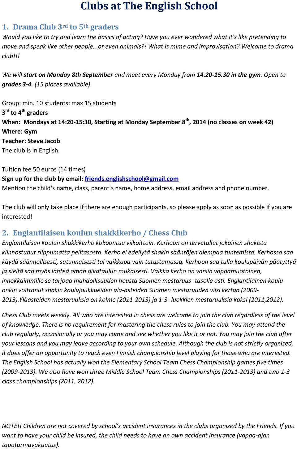 (15 places available) Group: min.