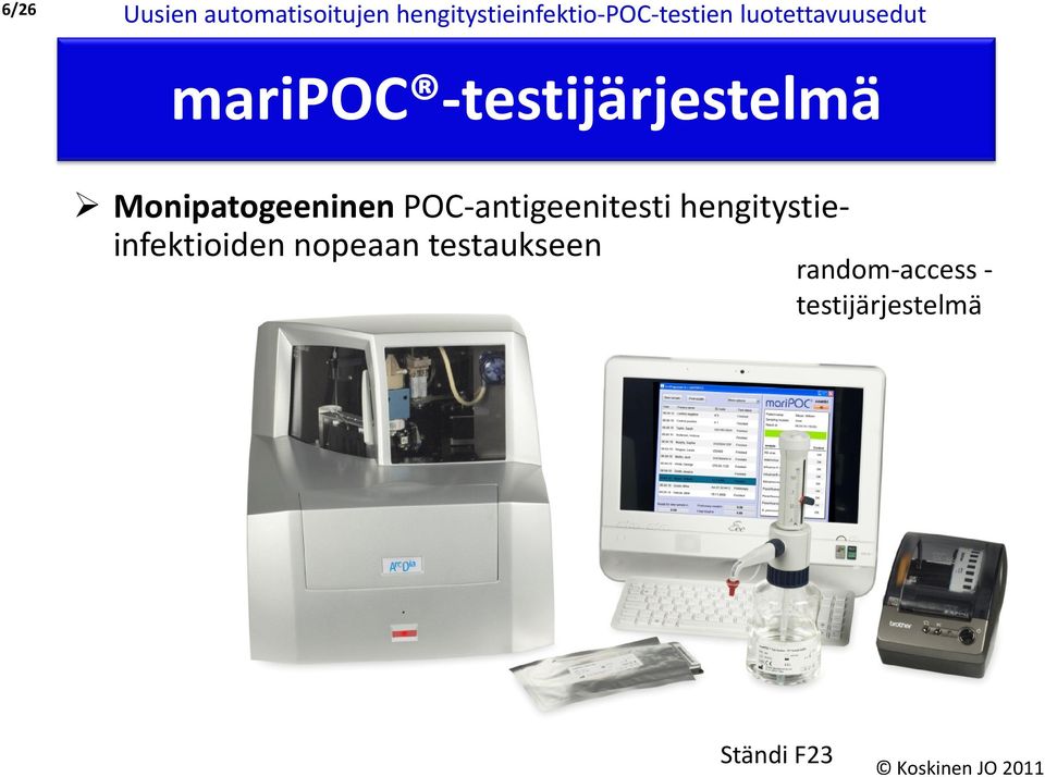 -testijärjestelmä Monipatogeeninen POC-antigeenitesti