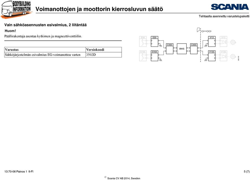 EG-voimanottoa varten 3502D S164 S164