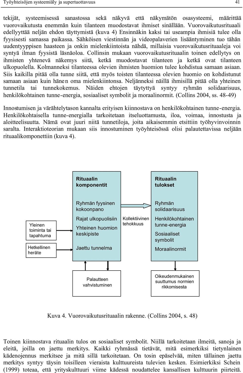 Sähköisen viestinnän ja videopalaverien lisääntyminen tuo tähän uudentyyppisen haasteen ja onkin mielenkiintoista nähdä, millaisia vuorovaikutusrituaaleja voi syntyä ilman fyysistä läsnäoloa.