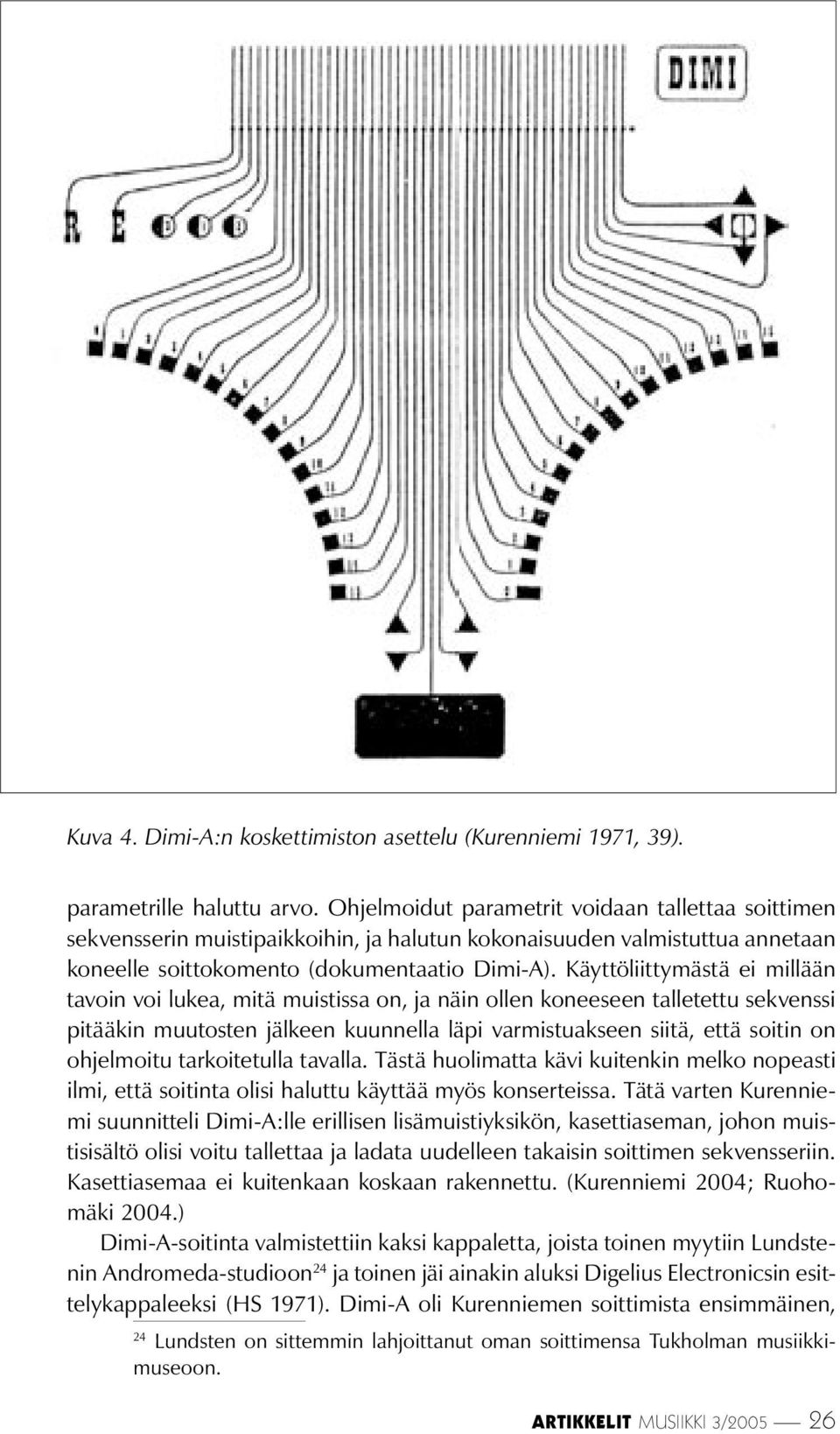 Käyttöliittymästä ei millään tavoin voi lukea, mitä muistissa on, ja näin ollen koneeseen talletettu sekvenssi pitääkin muutosten jälkeen kuunnella läpi varmistuakseen siitä, että soitin on