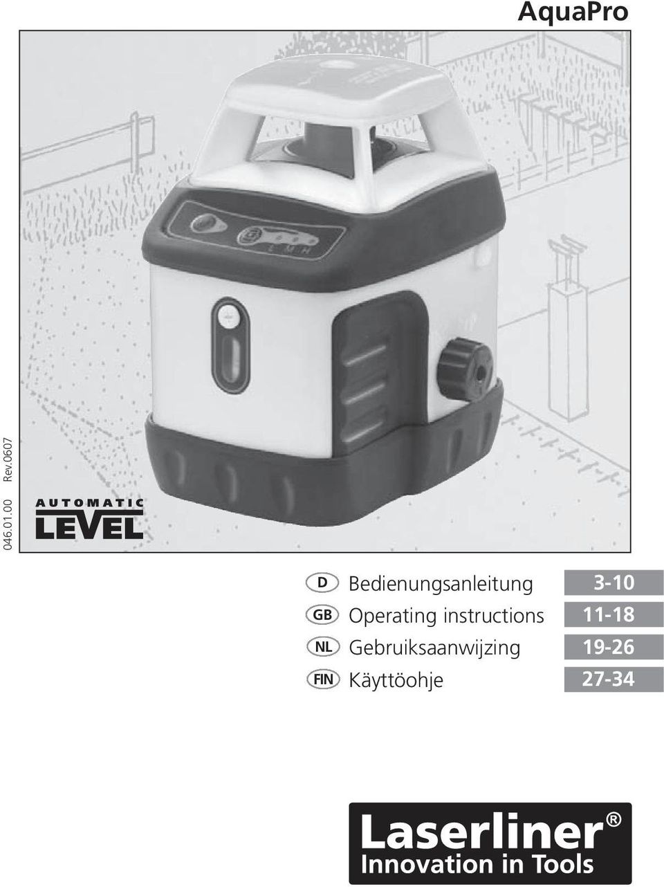 Bedenungsanletung Operatng