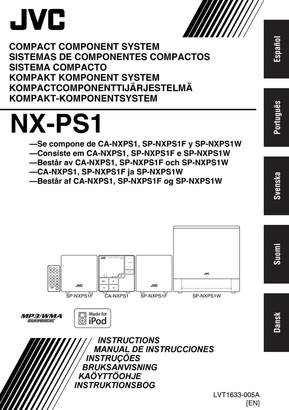 SP-NXPSF e SP-NXPSW Består av CA-NXPS, SP-NXPSF och SP-NXPSW CA-NXPS, SP-NXPSF ja SP-NXPSW Består af CA-NXPS, SP-NXPSF og SP-NXPSW SP-NXPSF CA-NXPS