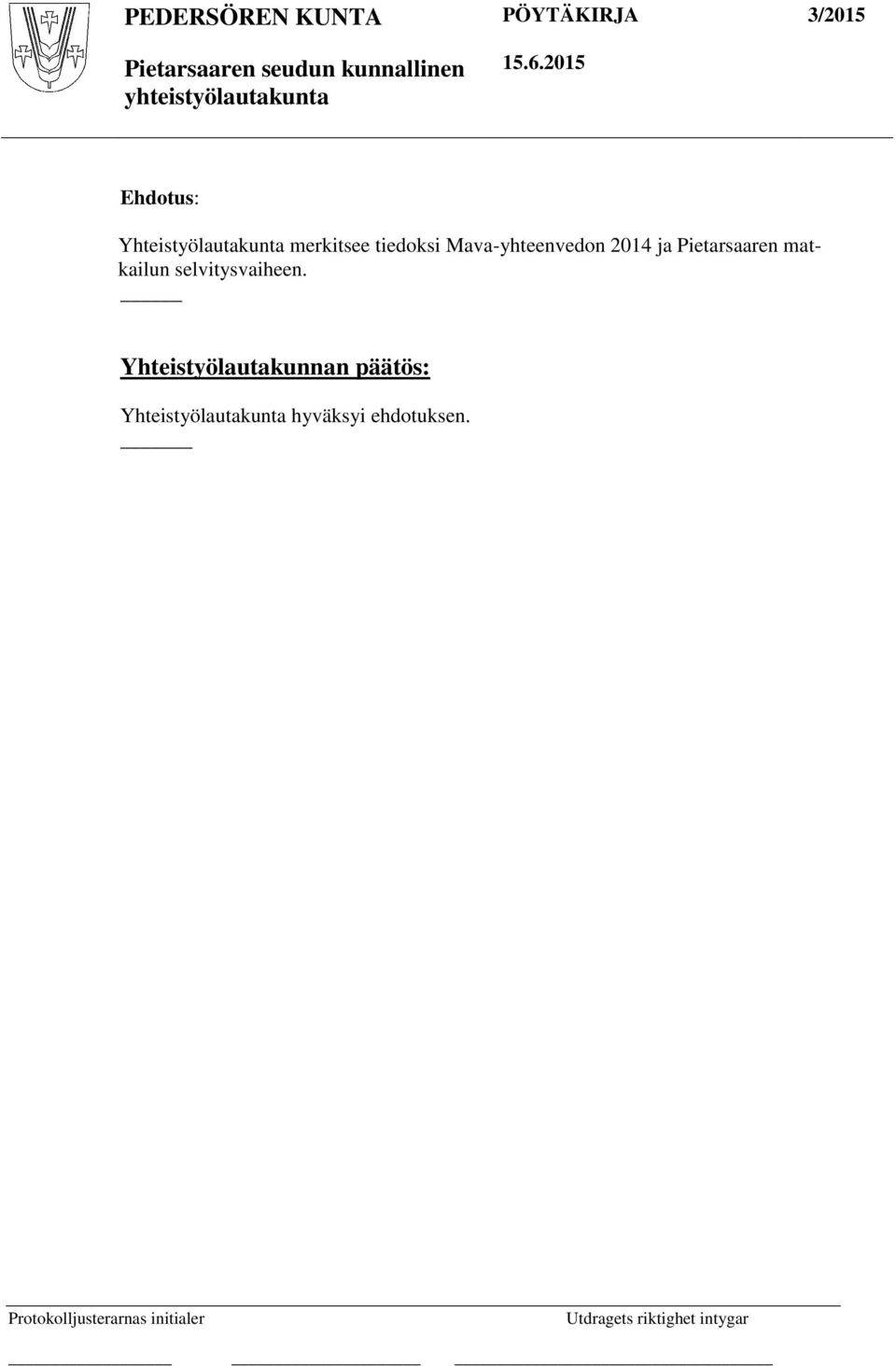 Pietarsaaren matkailun