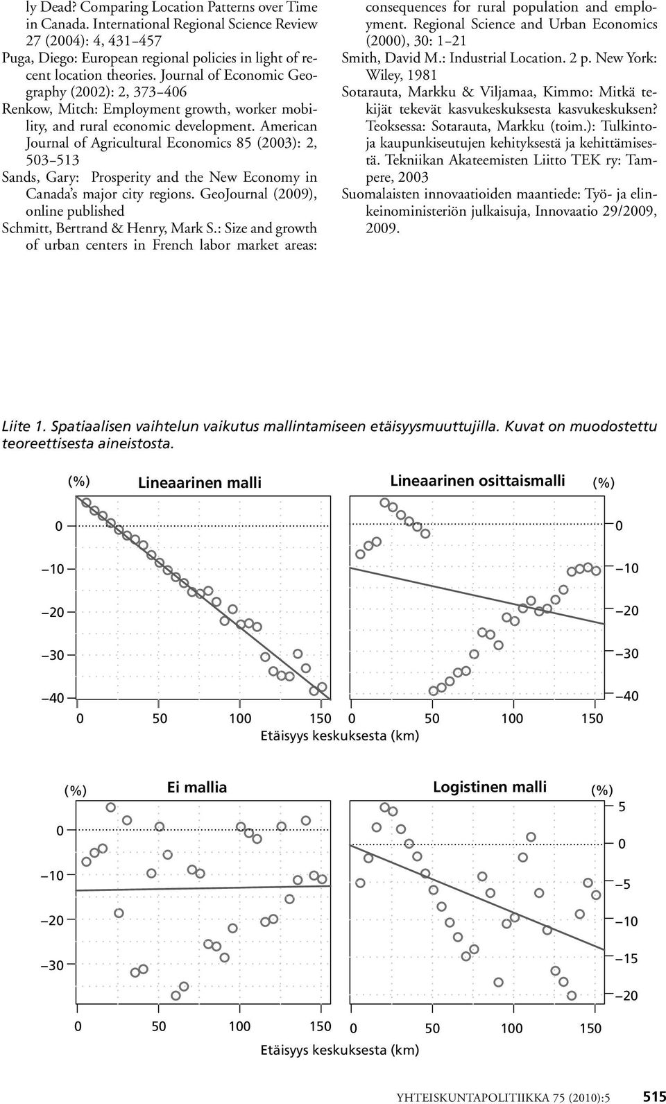 Amercan Journal of Agrcultural Economcs 85 (23): 2, 53 513 Sands, Gary: Prosperty and the New Economy n Canada s major cty regons. GeoJournal (29), onlne publshed Schmtt, Bertrand & Henry, Mark S.