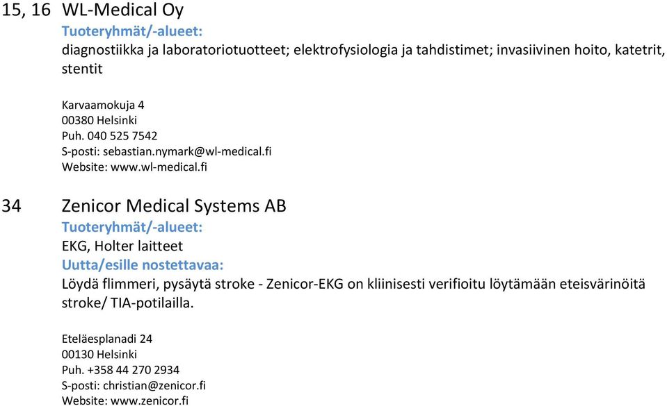 fi Website: www.wl-medical.