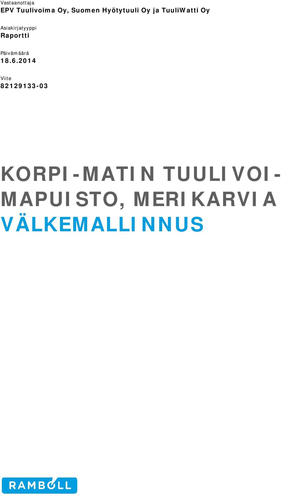 Raportti Päivämäärä 18.6.