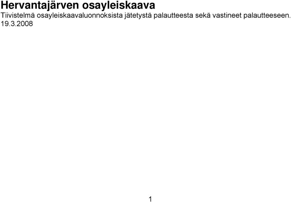 osayleiskaavaluonnoksista