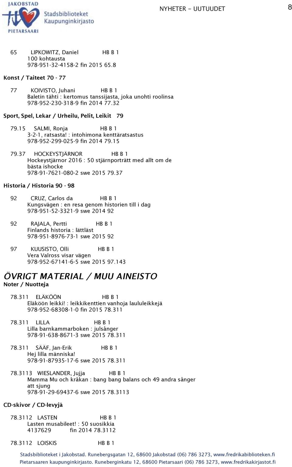 15 SALMI, Ronja HB B 1 3-2-1, ratsasta! : intohimona kenttäratsastus 978-952-299-025-9 fin 2014 79.15 79.