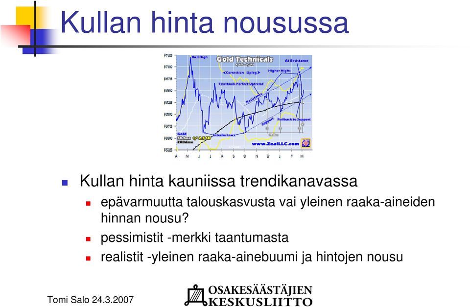 yleinen raaka-aineiden hinnan nousu?