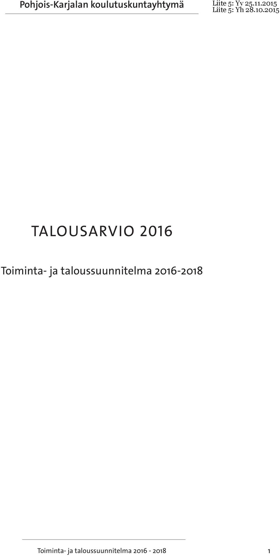 taloussuunnitelma -