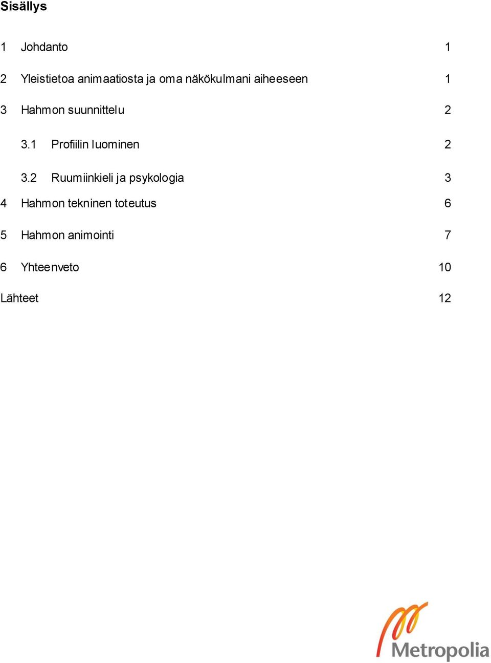 1 Profiilin luominen 2 3.