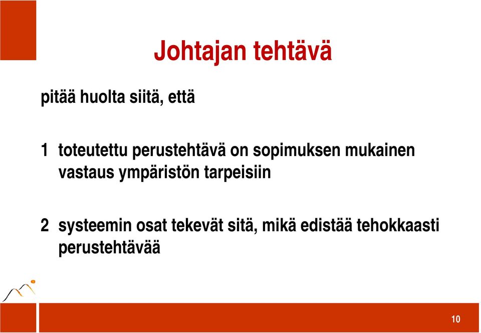 vastaus ympäristön tarpeisiin 2 systeemin osat