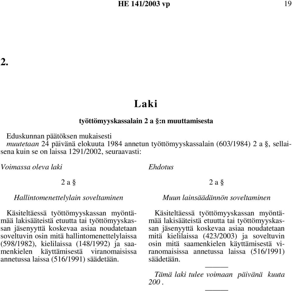 hallintomenettelylaissa (598/1982), kielilaissa (148/1992) ja saamenkielen käyttämisestä viranomaisissa annetussa laissa (516/1991) säädetään.