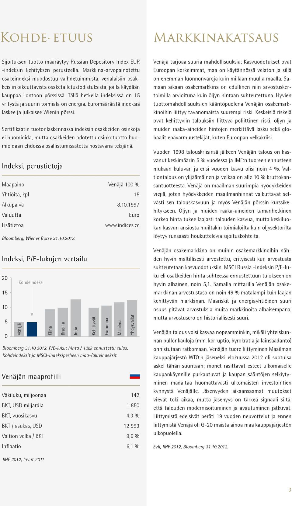 Tällä hetkellä indeksissä on 15 yritystä ja suurin toimiala on energia. Euromääräistä indeksiä laskee ja julkaisee Wienin pörssi.