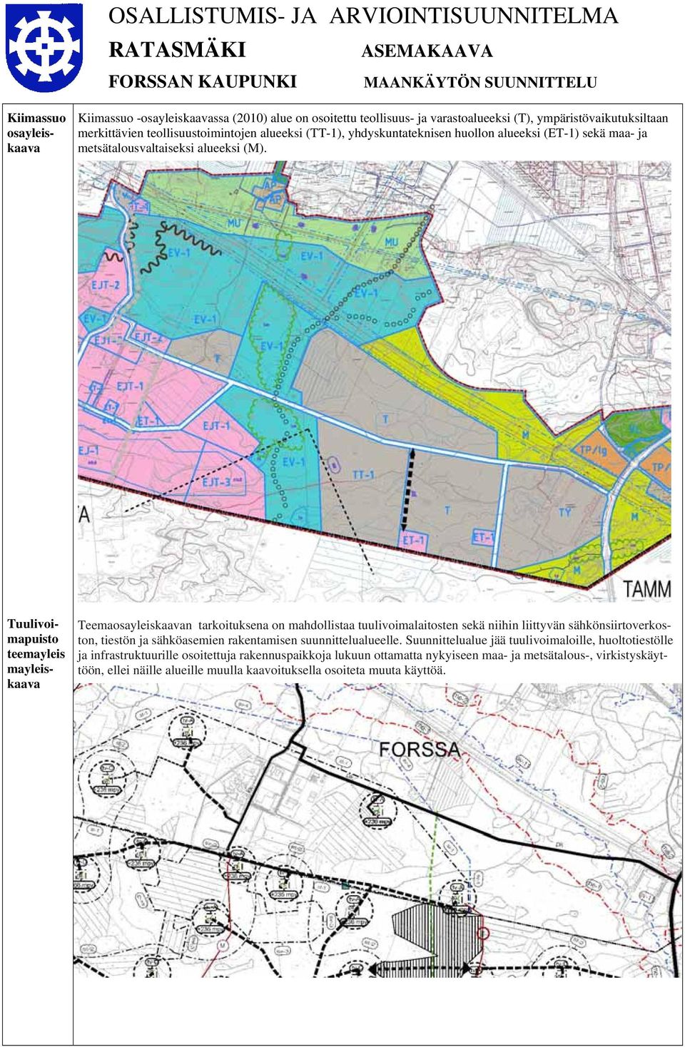 Kiimassuo osayleiskaava Tuulivoimapuisto teemayleis mayleiskaava Teemaosayleiskaavan tarkoituksena on mahdollistaa tuulivoimalaitosten sekä niihin liittyvän sähkönsiirtoverkoston, tiestön ja