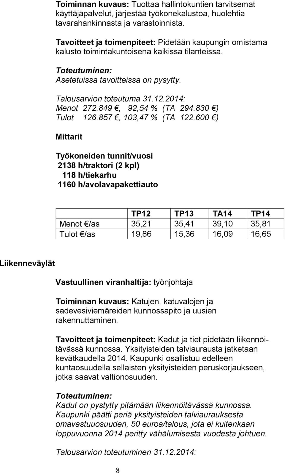 857, 103,47 % (TA 122.