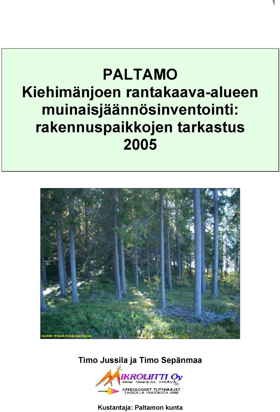 muinaisjäännösinventointi: