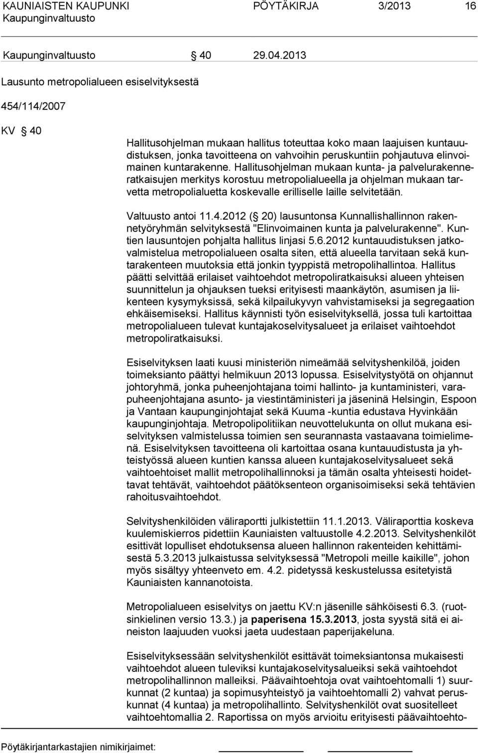elinvoimainen kuntarakenne.