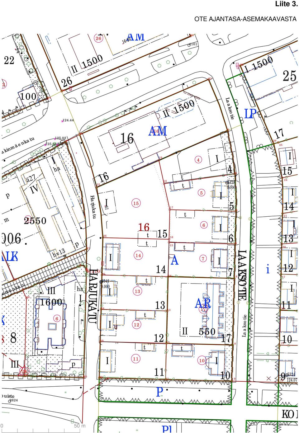 2-4 16-20 Laaksoie 5324 Tellervonkau oniopuiso 6540 5428 Kaakinmäenkau 10-14 125.25125.42 125.02 124.44 10-14 Harjukau 41 41 124.