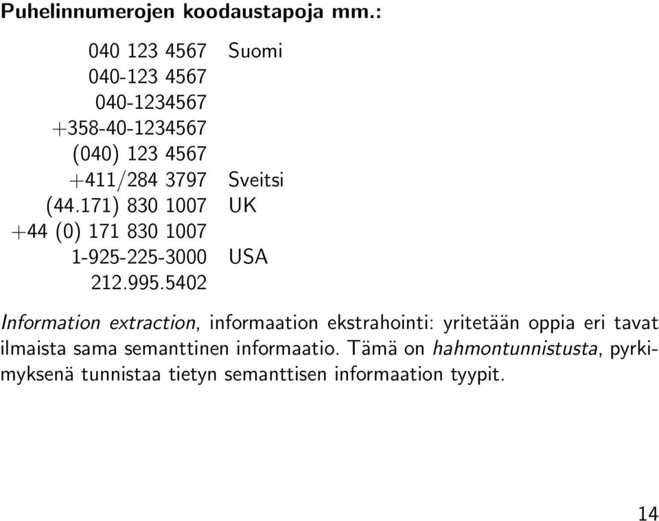 171) 830 1007 UK +44 (0) 171 830 1007 1-925-225-3000 USA 212.995.