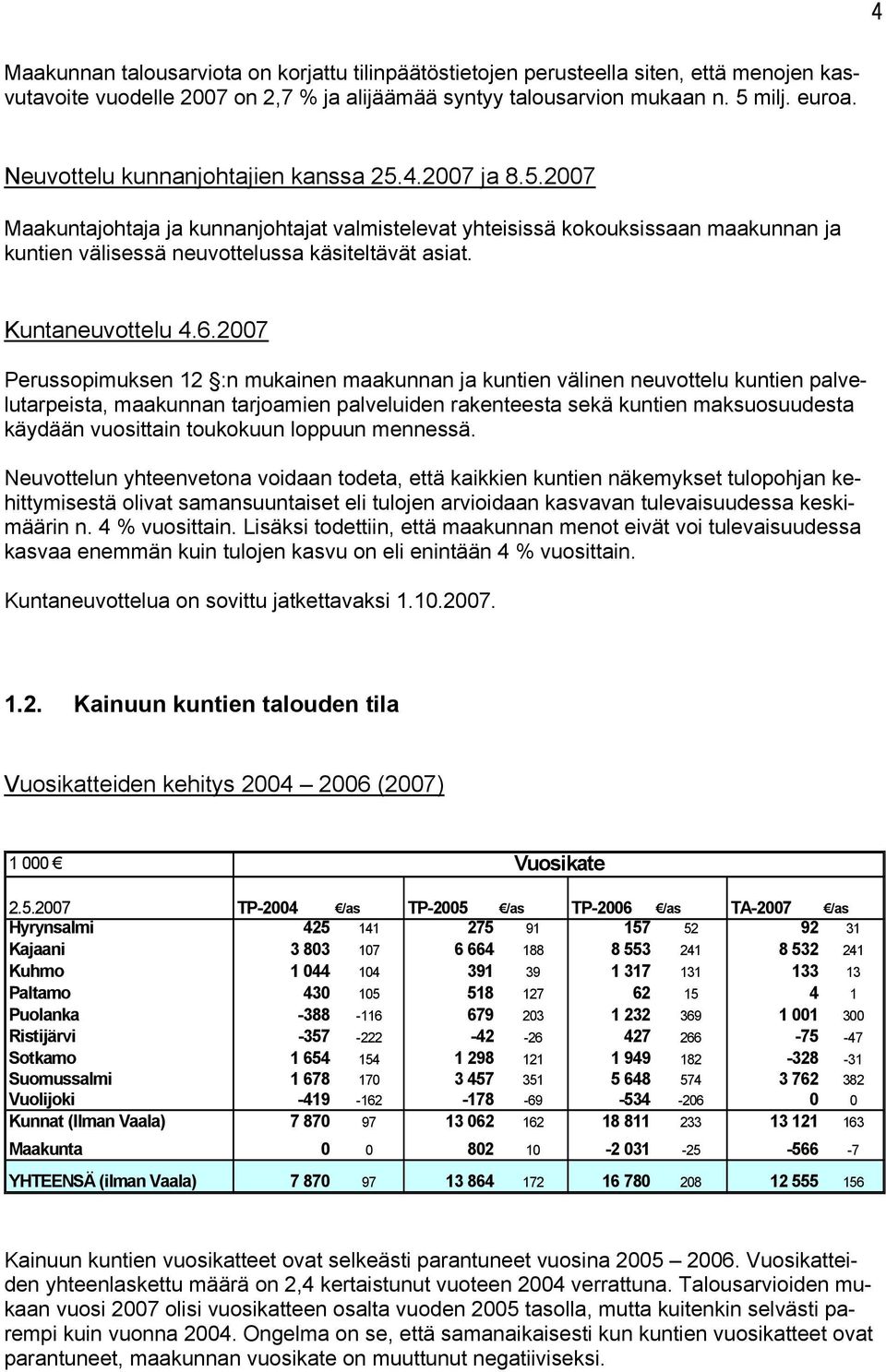 Kuntaneuvottelu 4.6.