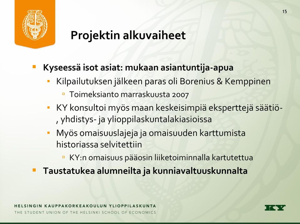 säätiö-, yhdistys- ja ylioppilaskuntalakiasioissa Myös omaisuuslajeja ja omaisuuden karttumista