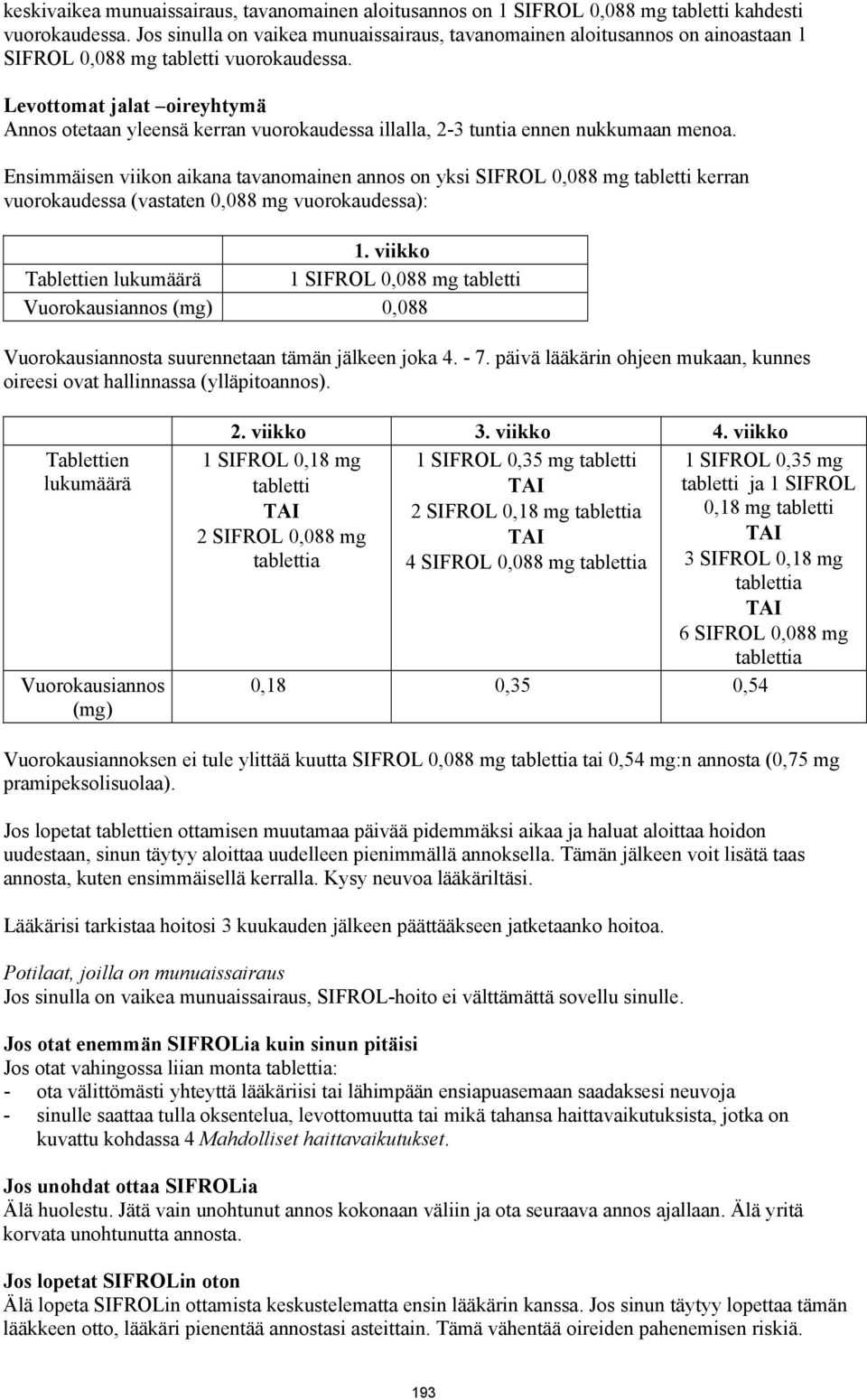 Levottomat jalat oireyhtymä Annos otetaan yleensä kerran vuorokaudessa illalla, 2-3 tuntia ennen nukkumaan menoa.