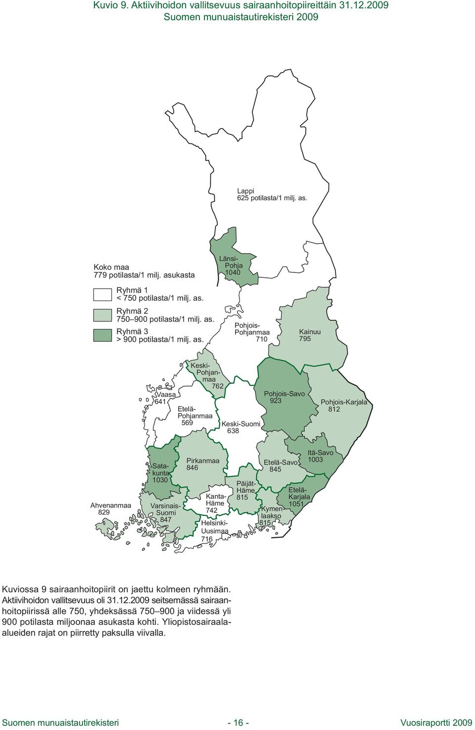 Länsi- Pohja 4 Pohjois- Pohjanmaa 7 Kainuu 795 Keski- Pohjanmaa 72 Vaasa 4 Etelä- Pohjanmaa 59 Keski-Suomi 38 Pohjois-Savo 923 Pohjois-Karjala 82 Ahvenanmaa 829 Satakunta 3 Varsinais- Suomi 847